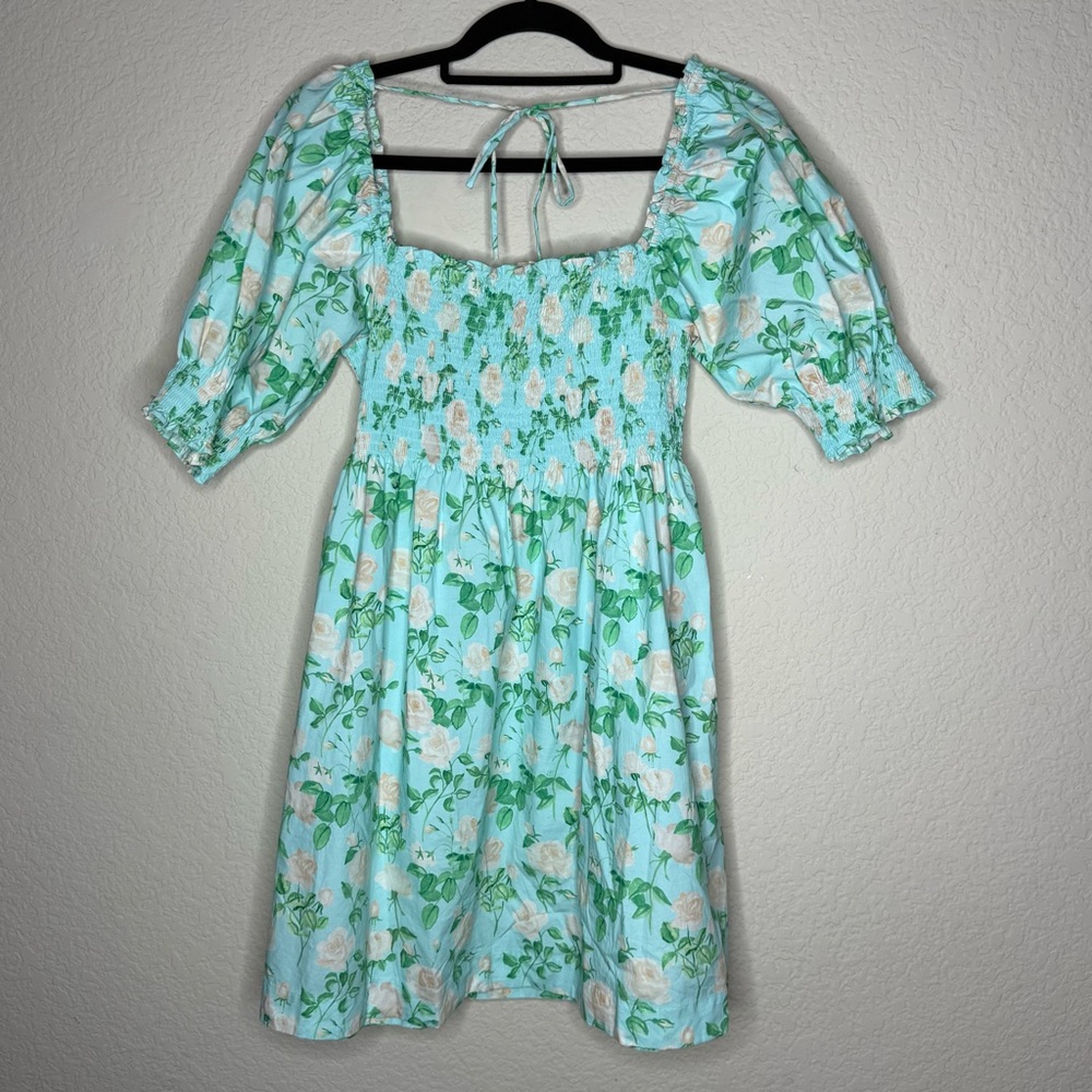 Hill House Athena Blue Roses Nap Dress - Picture 4 of 5